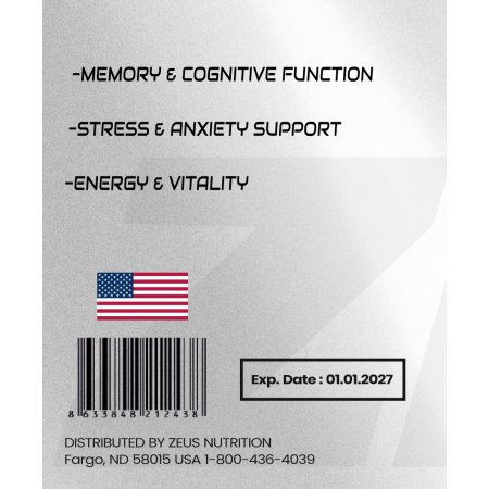 KSM-66 Ashwagandha Zeus Nutrition Extract 60 Kapsül